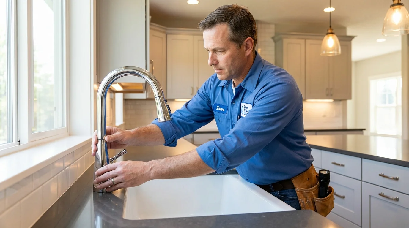 Kitchen faucet installation by Johns Plumbing LLC in Pine Knot